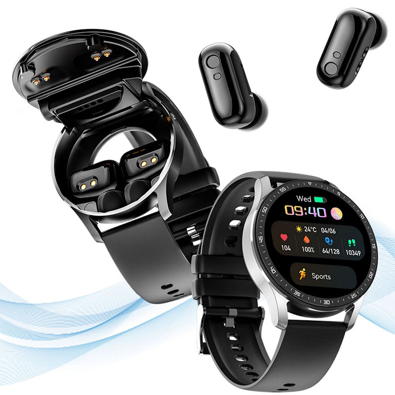 SmartwatchBuds 2-in-1: Jouw smartwatch en oordopjes in één! Geschikt voor IOS en Android!