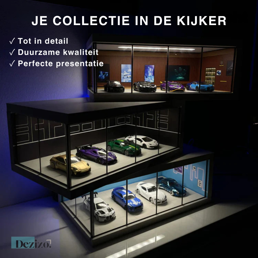 GaragePro 1:64 | Perfect thuis voor speelgoedauto's en miniatuurmodellen