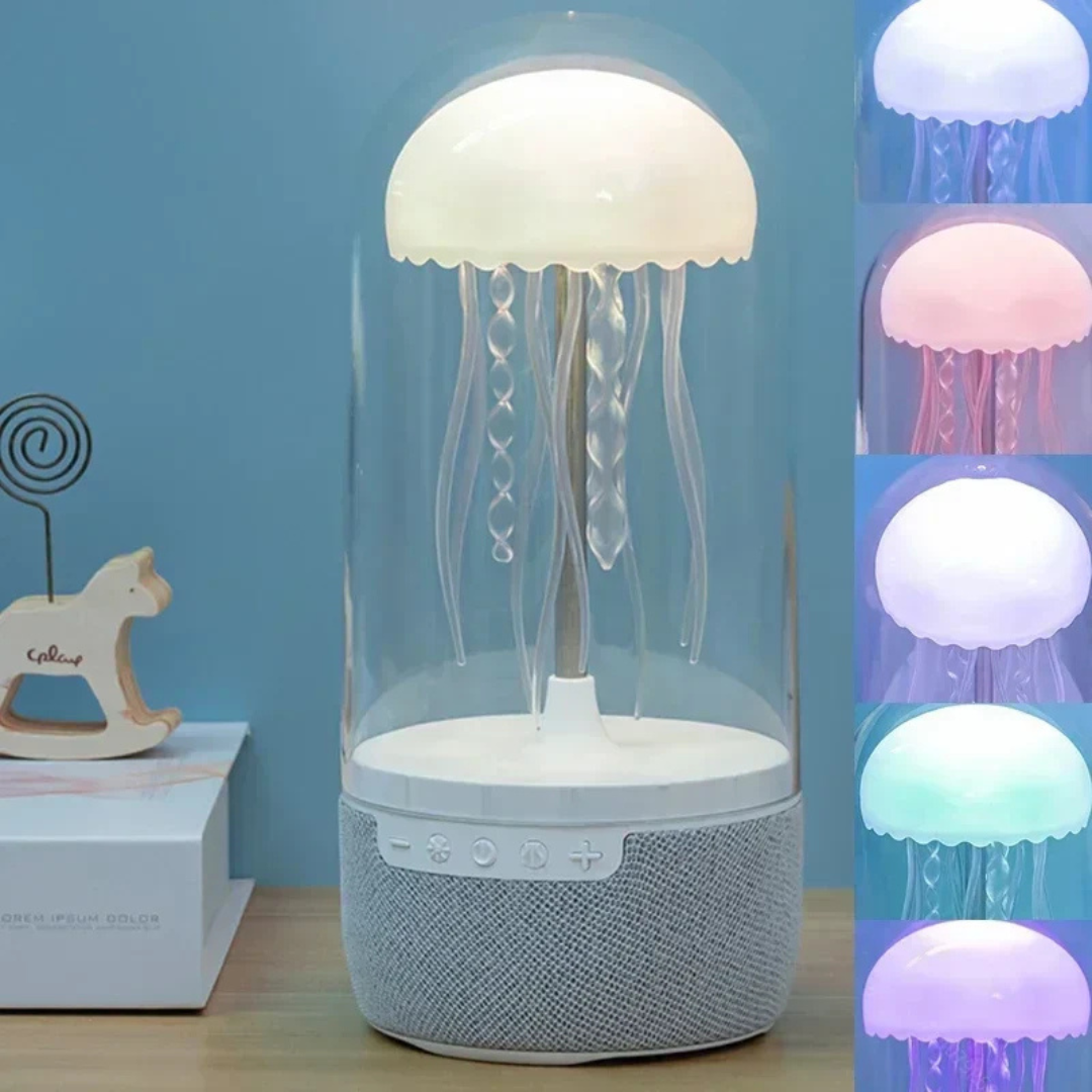JellyTune Lamp | Rustgevende kwallenweergave met muziek