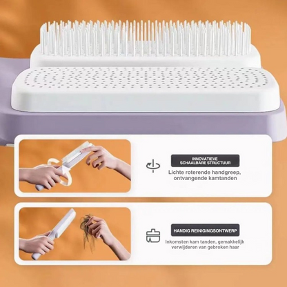 TwistClean Borstel | Gemakkelijk haar verwijderen met een draaibeweging