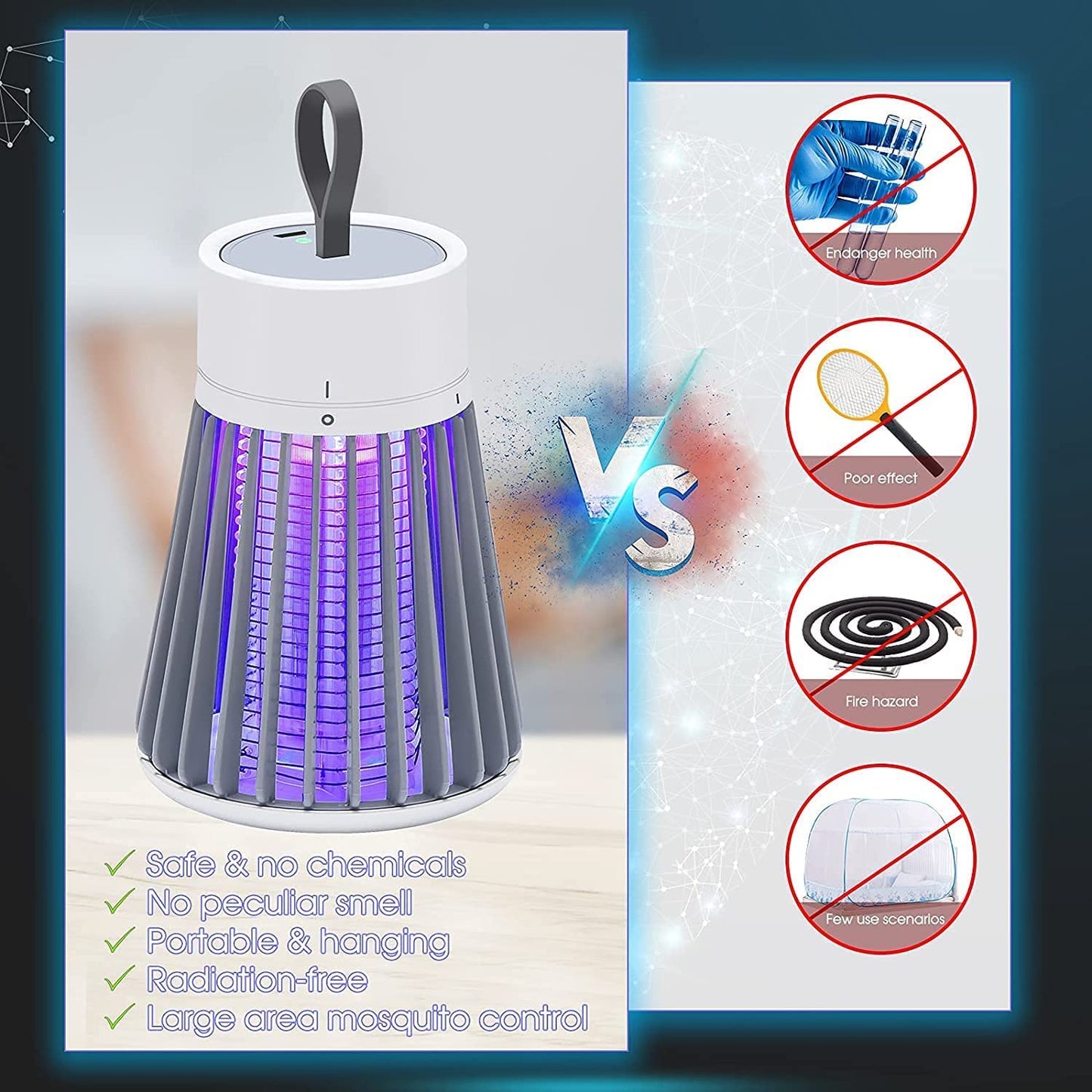 InsectShield™ Geen insecten meer met onze elektrische insectenlamp!