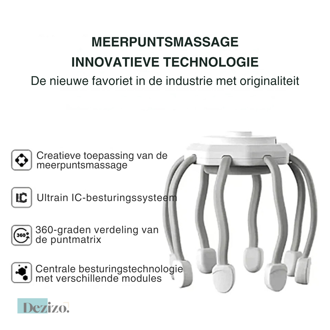 StressEase Elektrische Hoofdmassager | Overal ontspanning voor je hoofdhuid