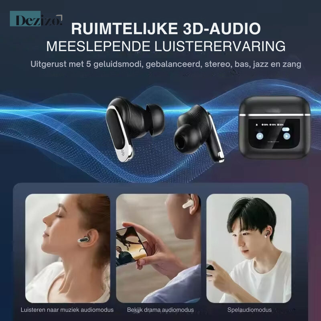 EchoBuds | Kristalheldere Geluidskwaliteit in Comfortabele Oordopjes (geschikt voor IOS en Android)