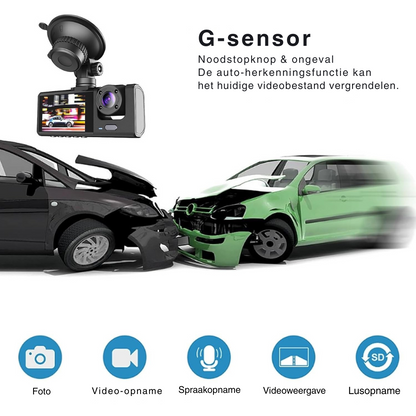 RoadEye Cam | 3-kanaals opname voor veilig rijden