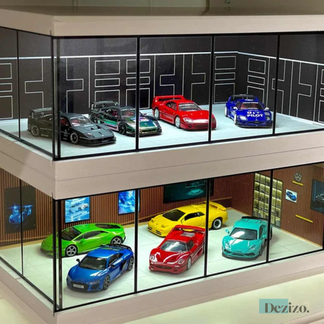 GaragePro 1:64 | Perfect thuis voor speelgoedauto's en miniatuurmodellen