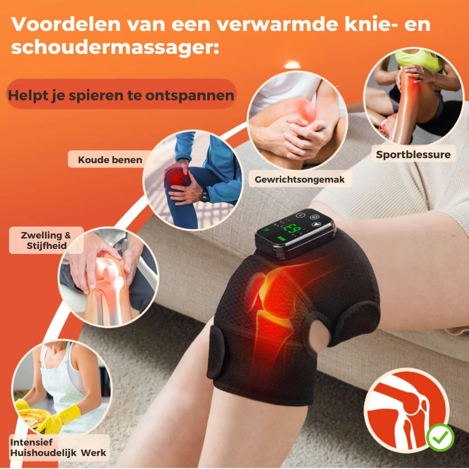 HeatRelief Pro™ | Innovatieve warmte- en vibratietherapie voor directe gewrichtsverlichting