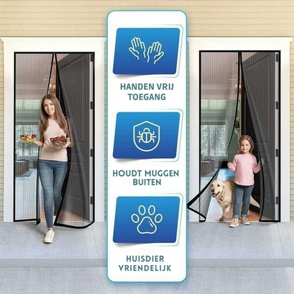 EasyGuard™ Magnetische hordeur gordijn | Bescherming tegen insecten, zonder moeite