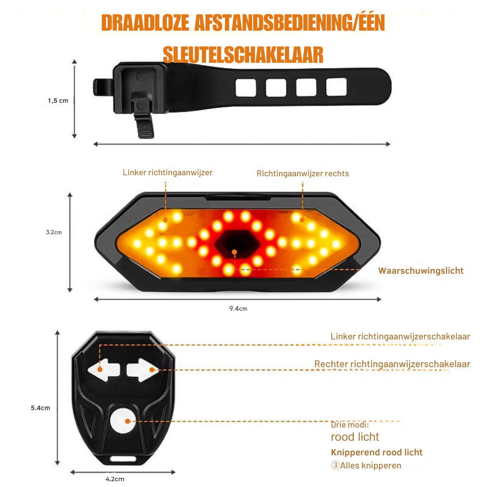 Draadloze Smart Fietsverlichting | Altijd Zichtbaar, Altijd Veilig