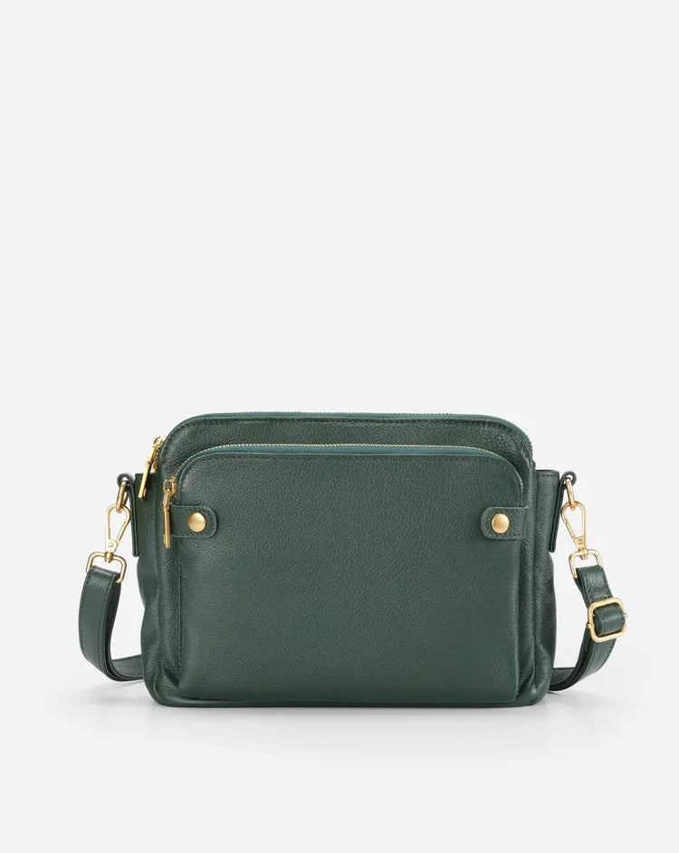 Lanelle™️ - Leren crossbody schoudertas | Stijlvol, praktisch, en onmisbaar